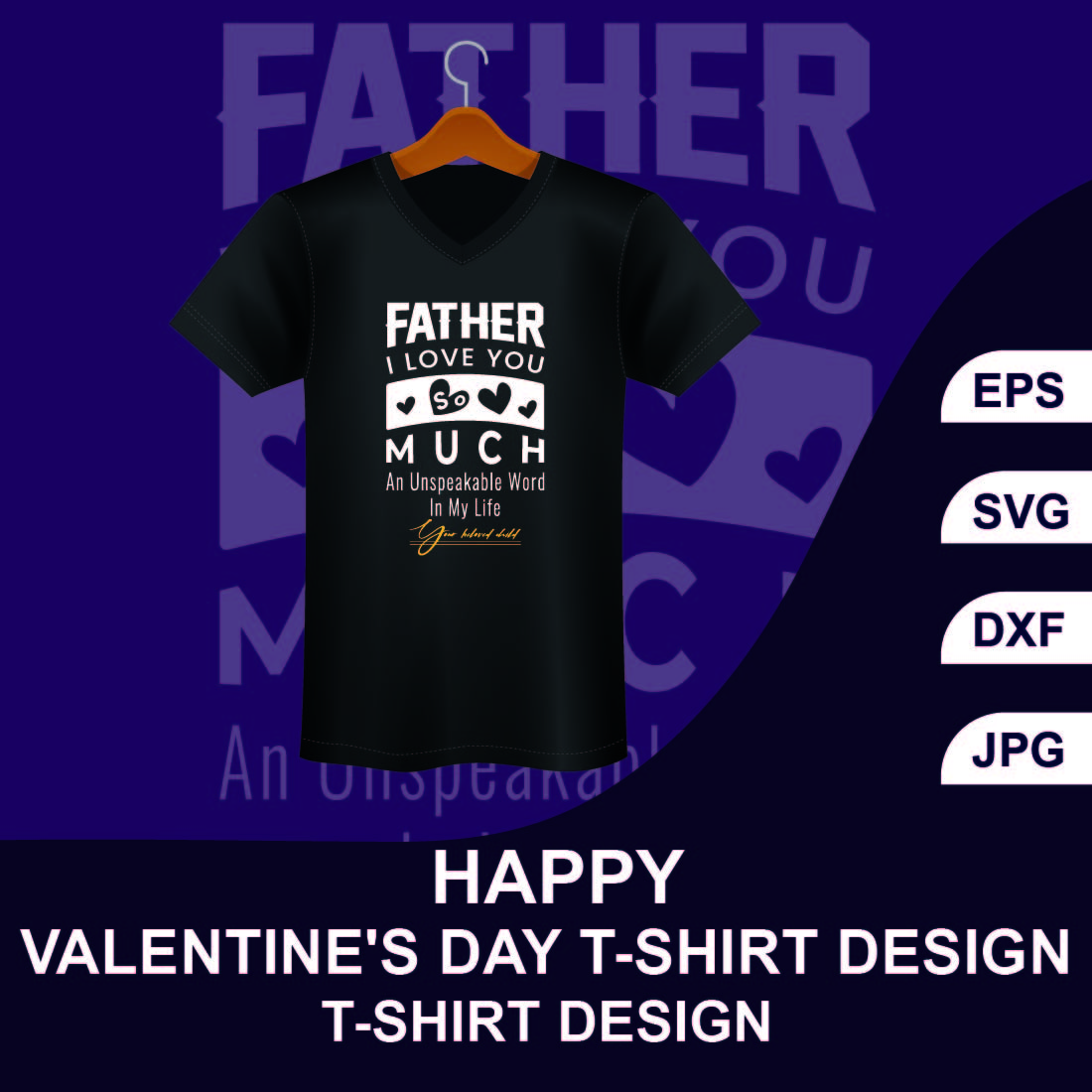 Happy Valentine Day T-shirt Design.