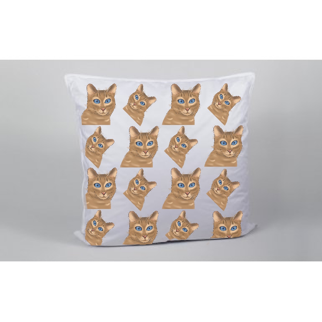 Pillow with cats.