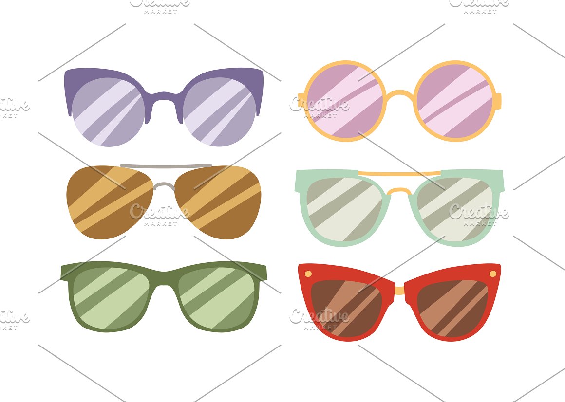 fashion glasses vector illustration 108