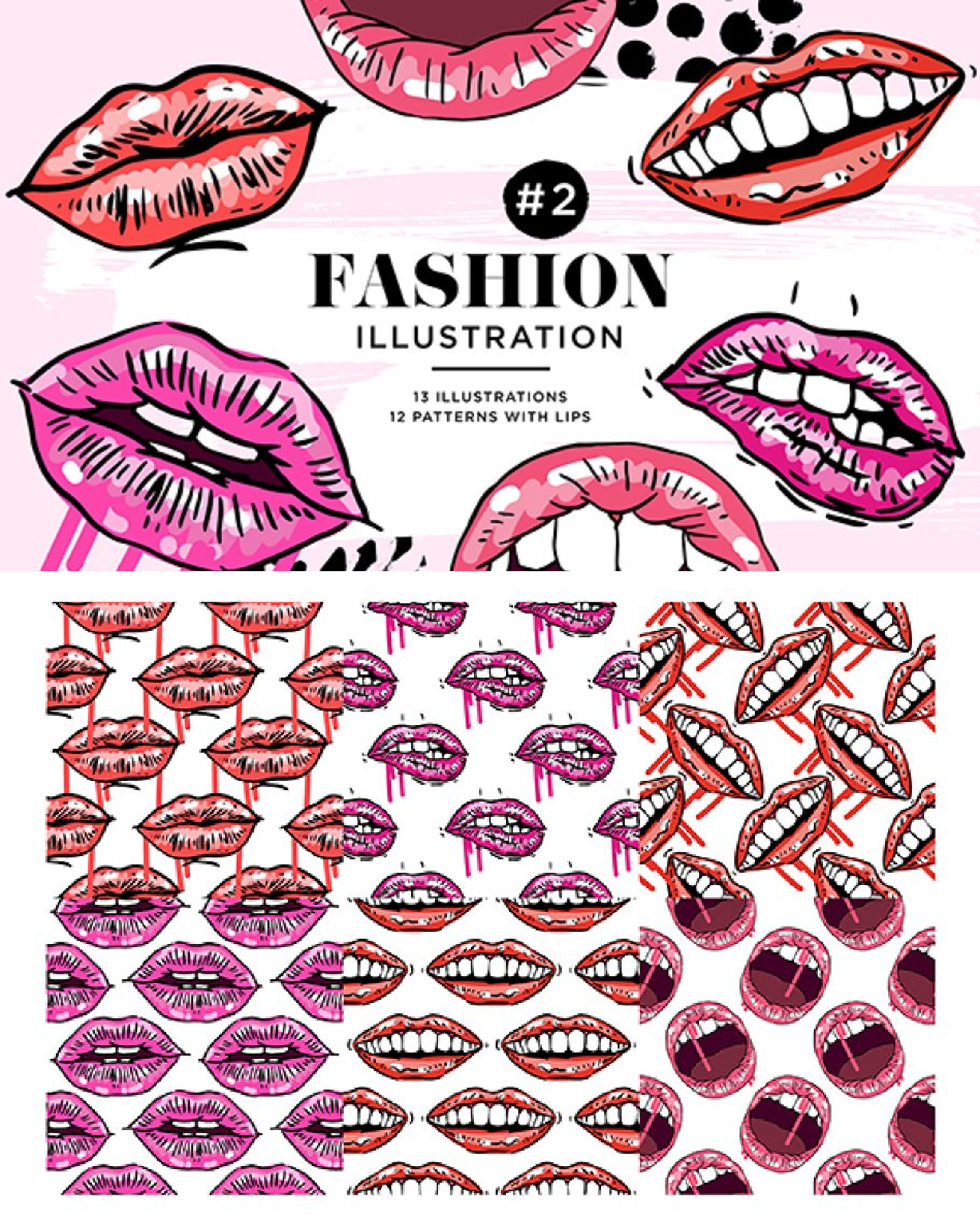 Fashion lips pinterest image preview.