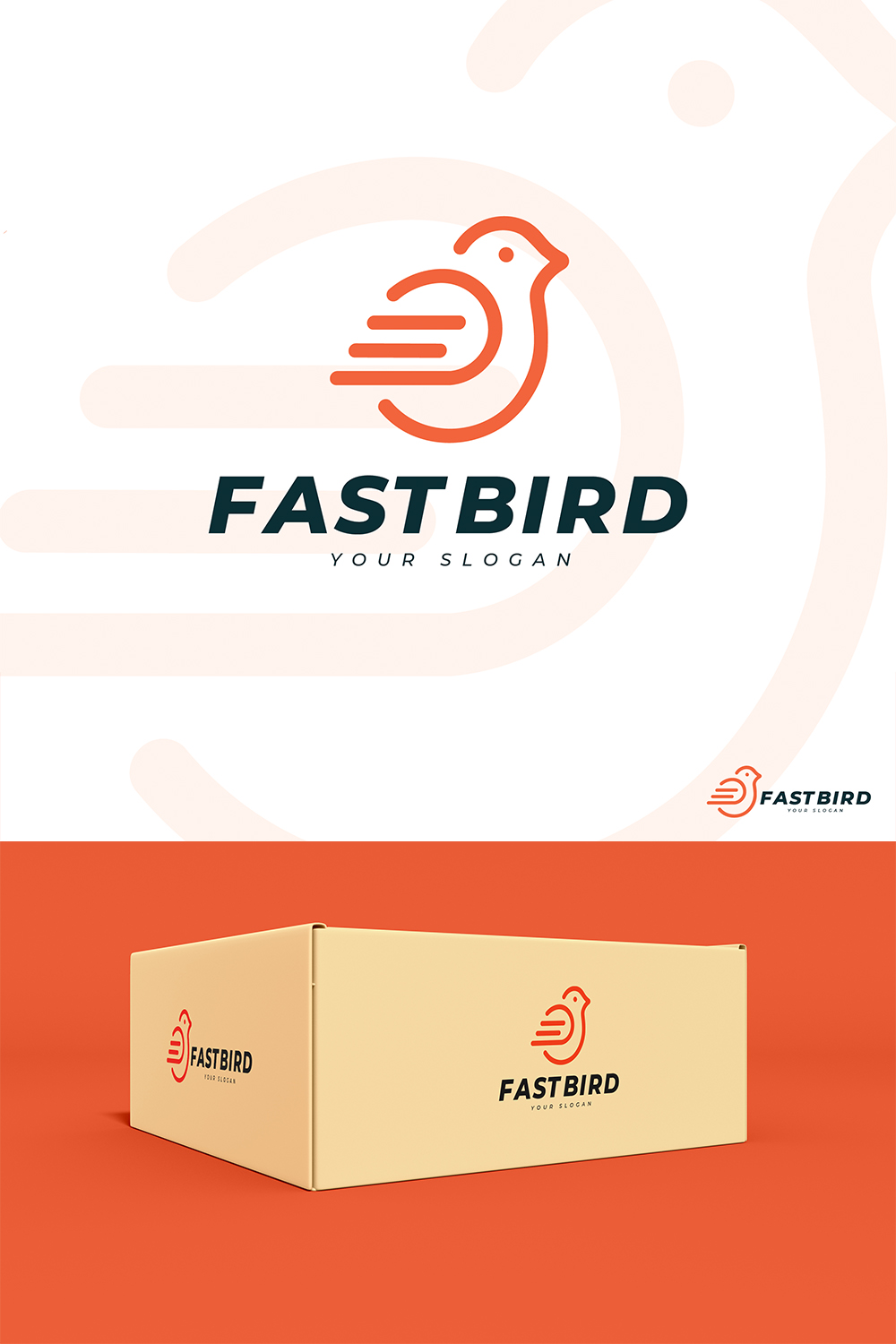 fast bird logo p 901