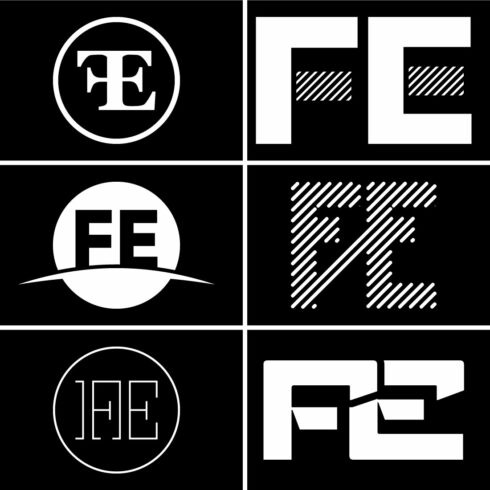 Initial Letter F E Logo Design Vector Template. Graphic Alphabet Symbol ...
