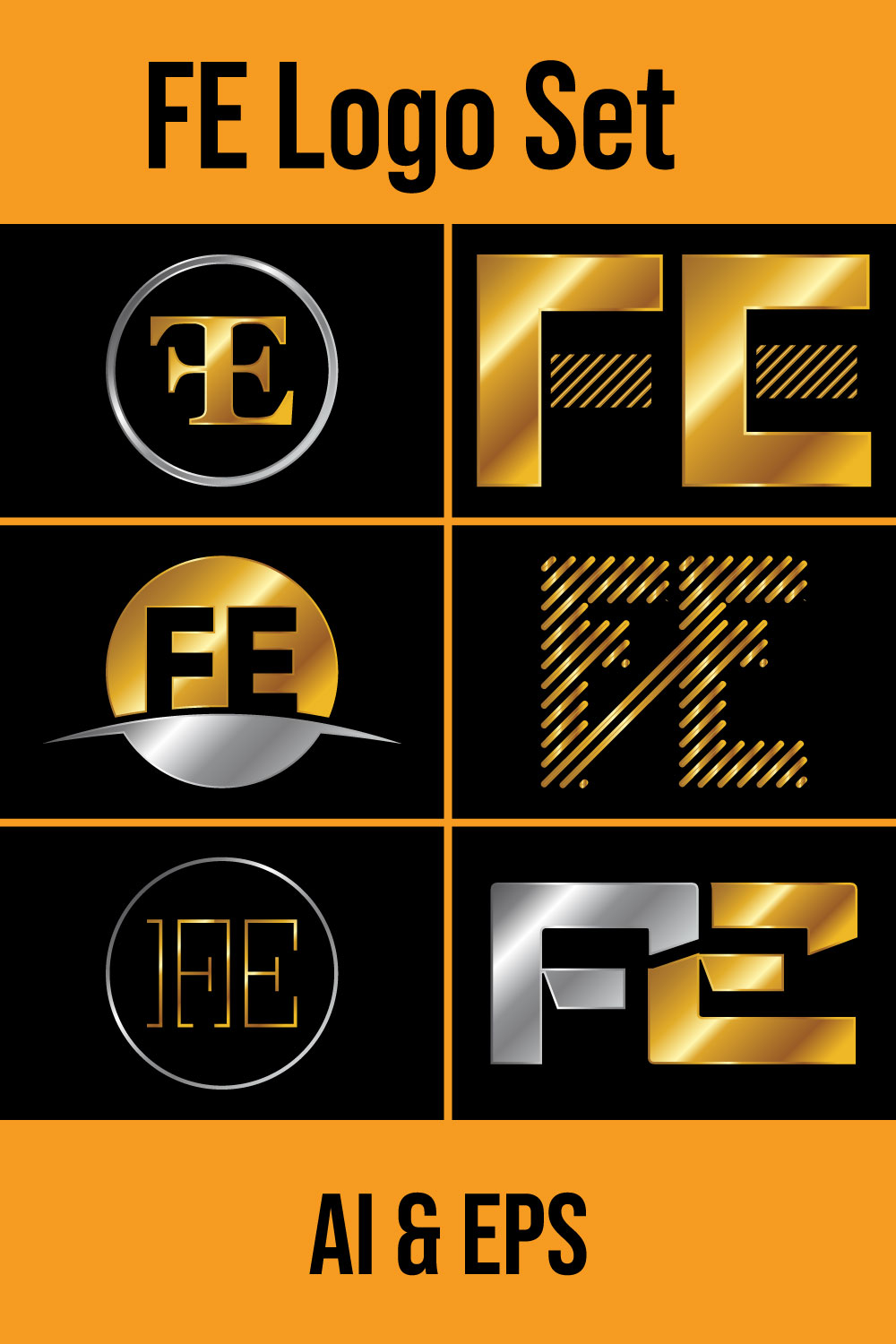 Initial Letter F E Logo Design Vector Template. Graphic Alphabet Symbol For Corporate Business Identity - Pinterest.