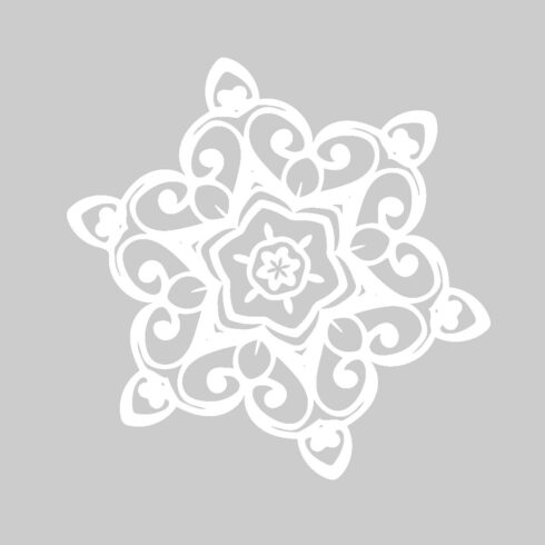 Beautiful Elegant White Snowflake cover image.