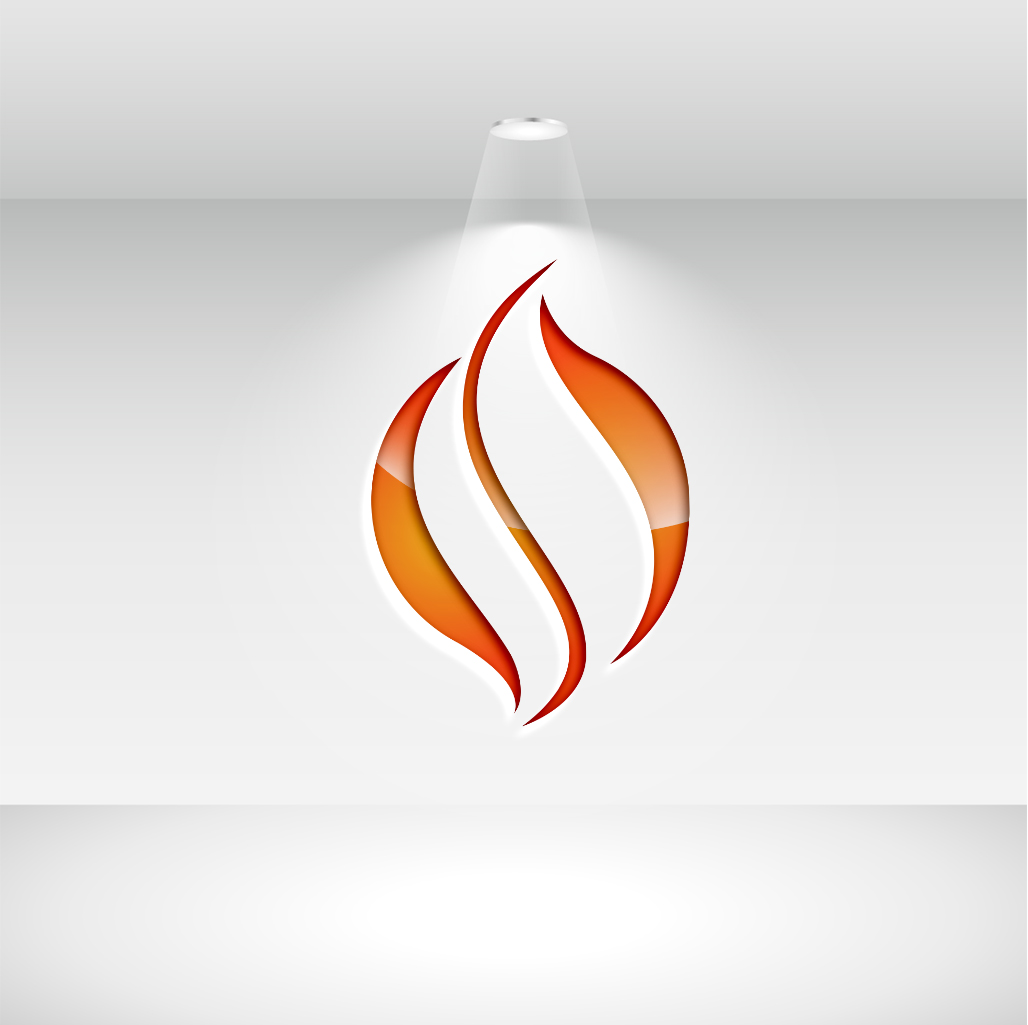 Minimalistic Fire Flame Icon Design Vector Illustration preview image.