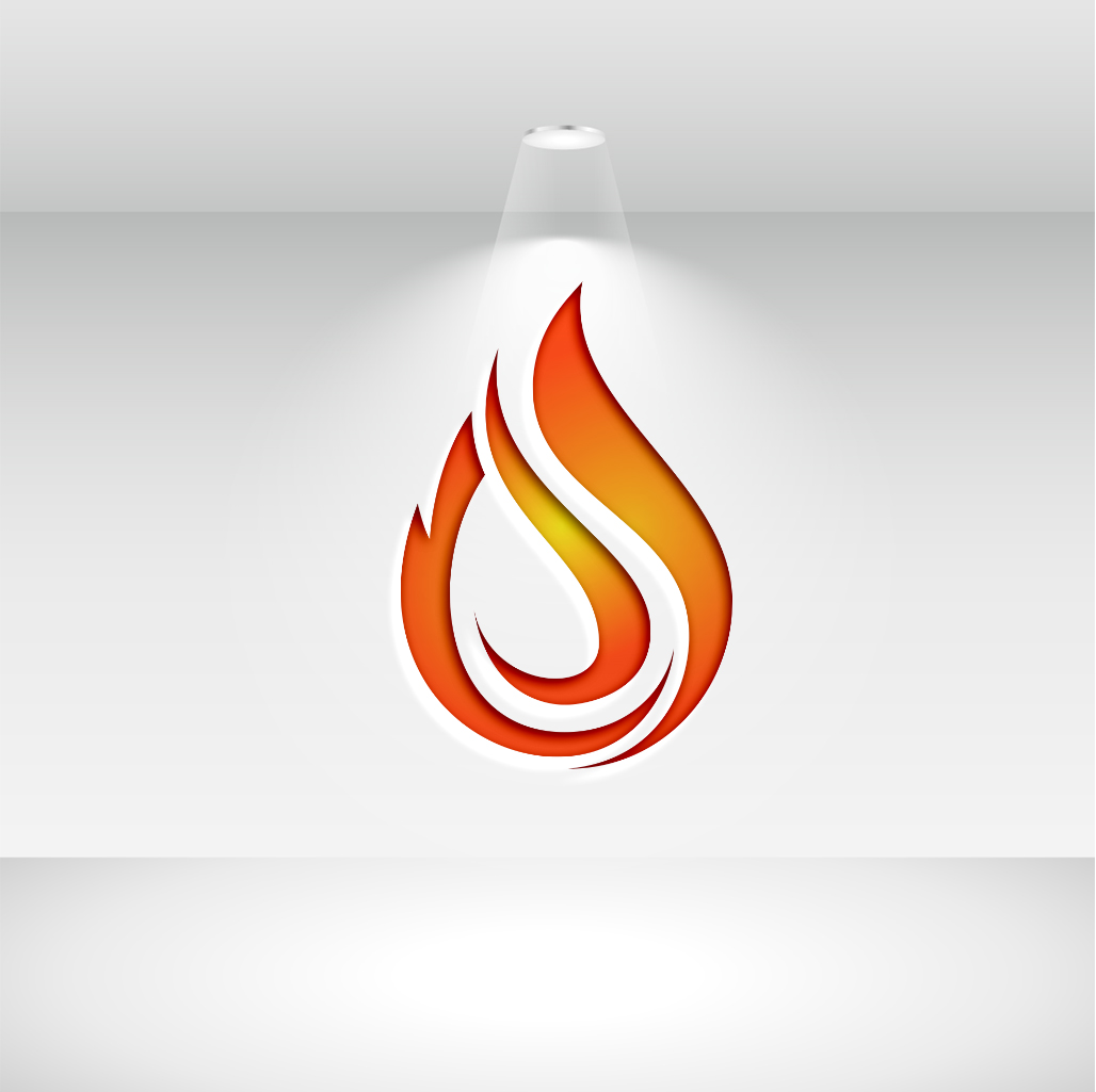Modern Fire Icon Design Vector Illustration preview image.