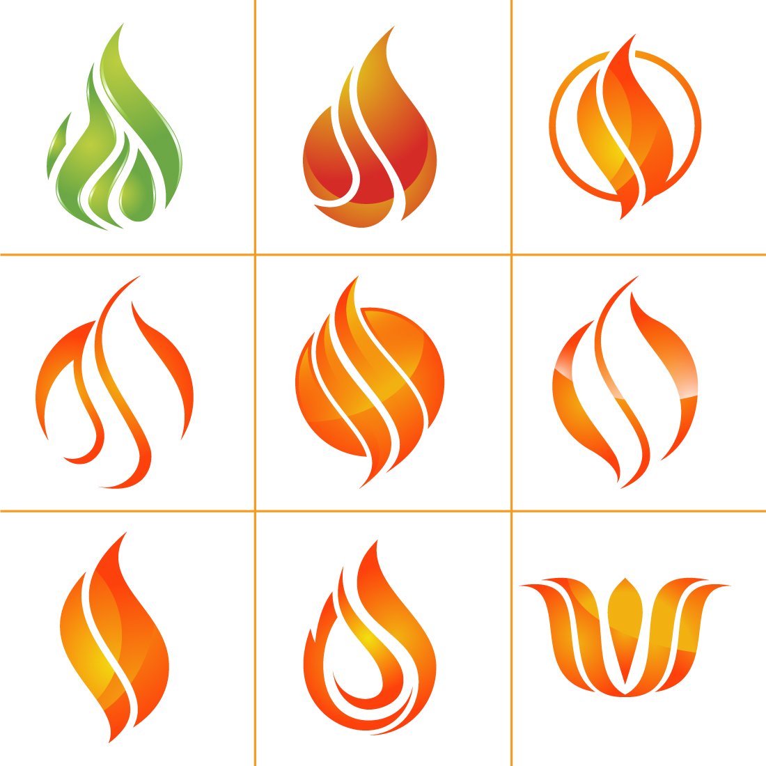 Flame Logo Design Vector Illustration cover image.