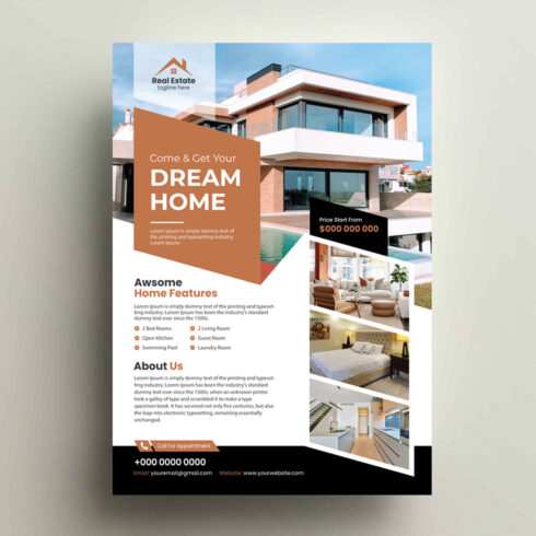 Real Estate Flyer Template | MasterBundles