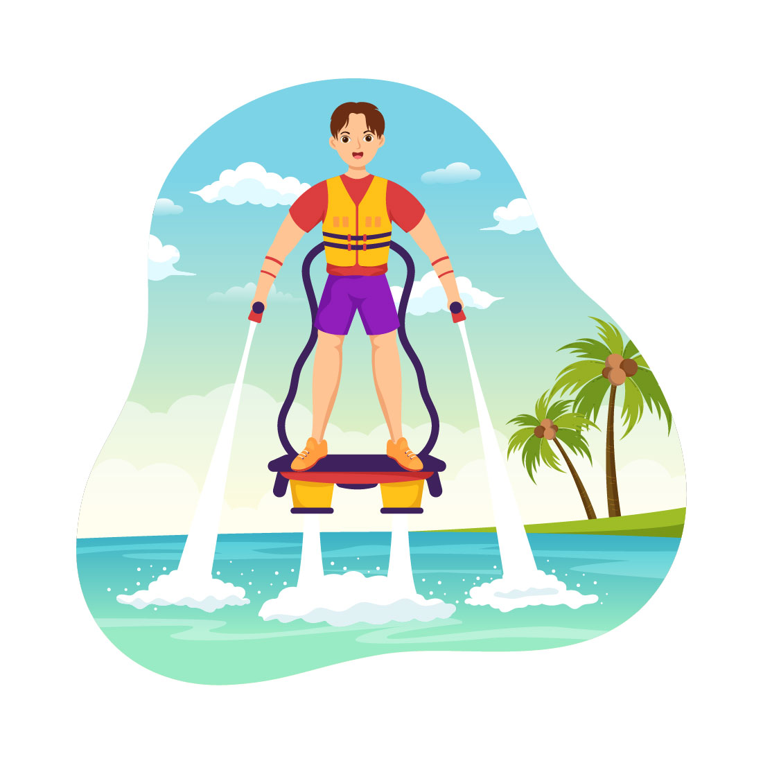 11 Flyboard Sport Illustration main cover.