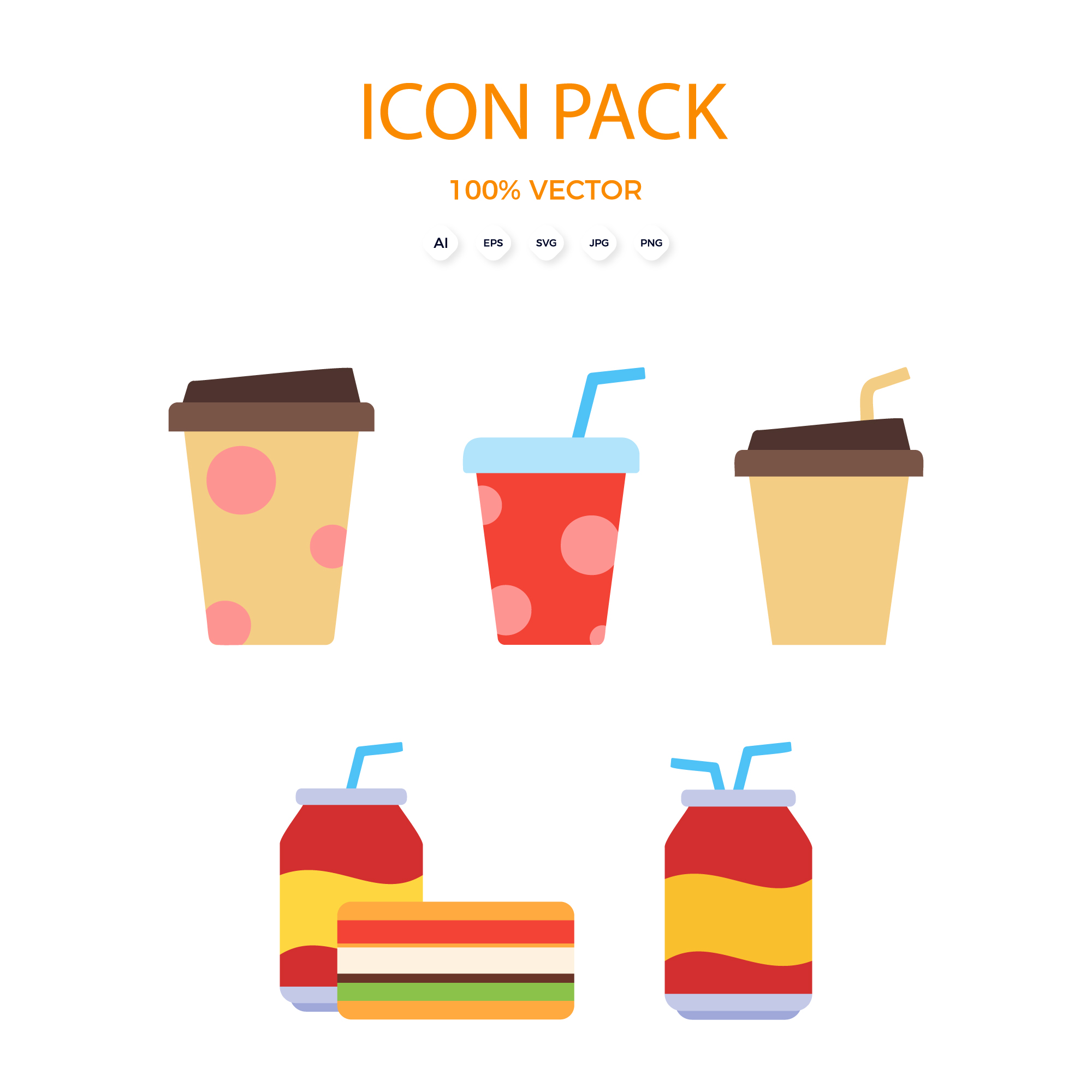 Juice And Food Icon Pack main cover