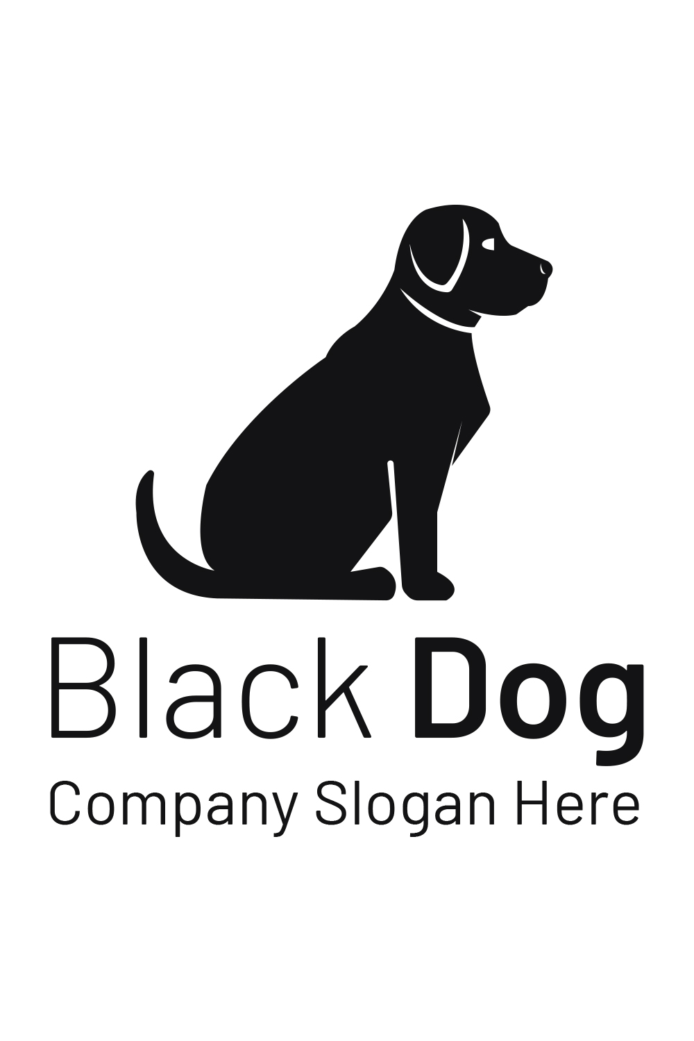 Dog Logo Template pinterest image.