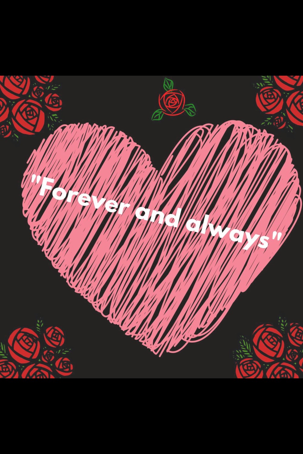 Forever and always valentine 23 design pinterest preview image.