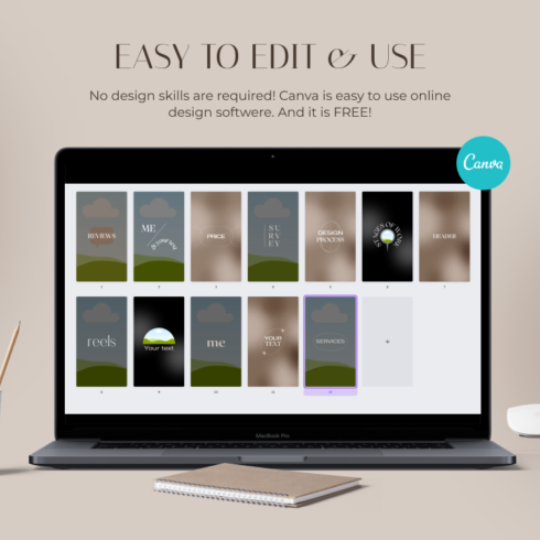 Elegant Highlights Instagram in Canva - MasterBundles