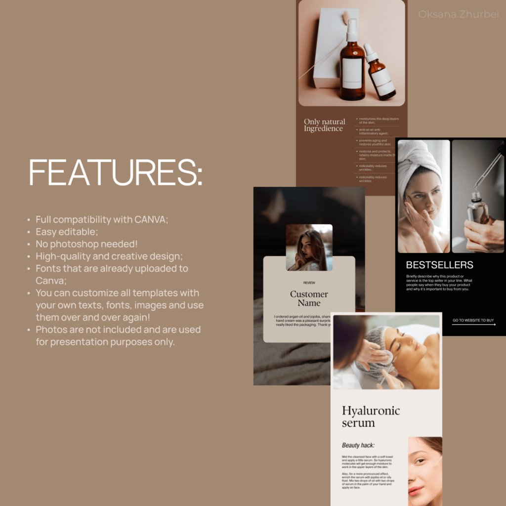 Animated Instagram Story Templates for the Beauty Industry