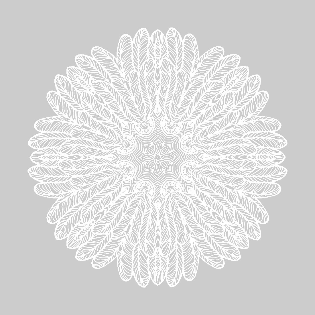 EPS Cut File Beautiful Elegant White Snowflake main cover