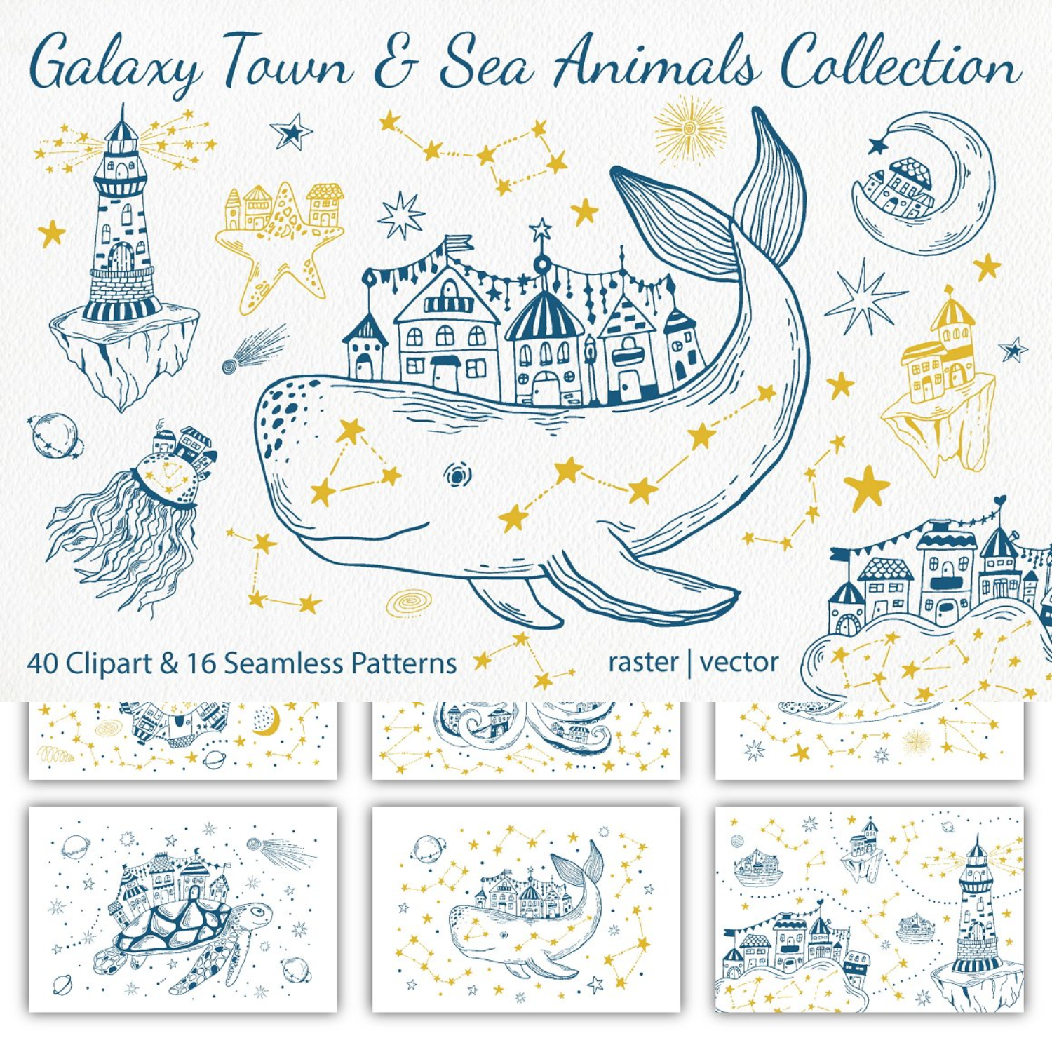 Galaxy Town & Sea Animals Collection.