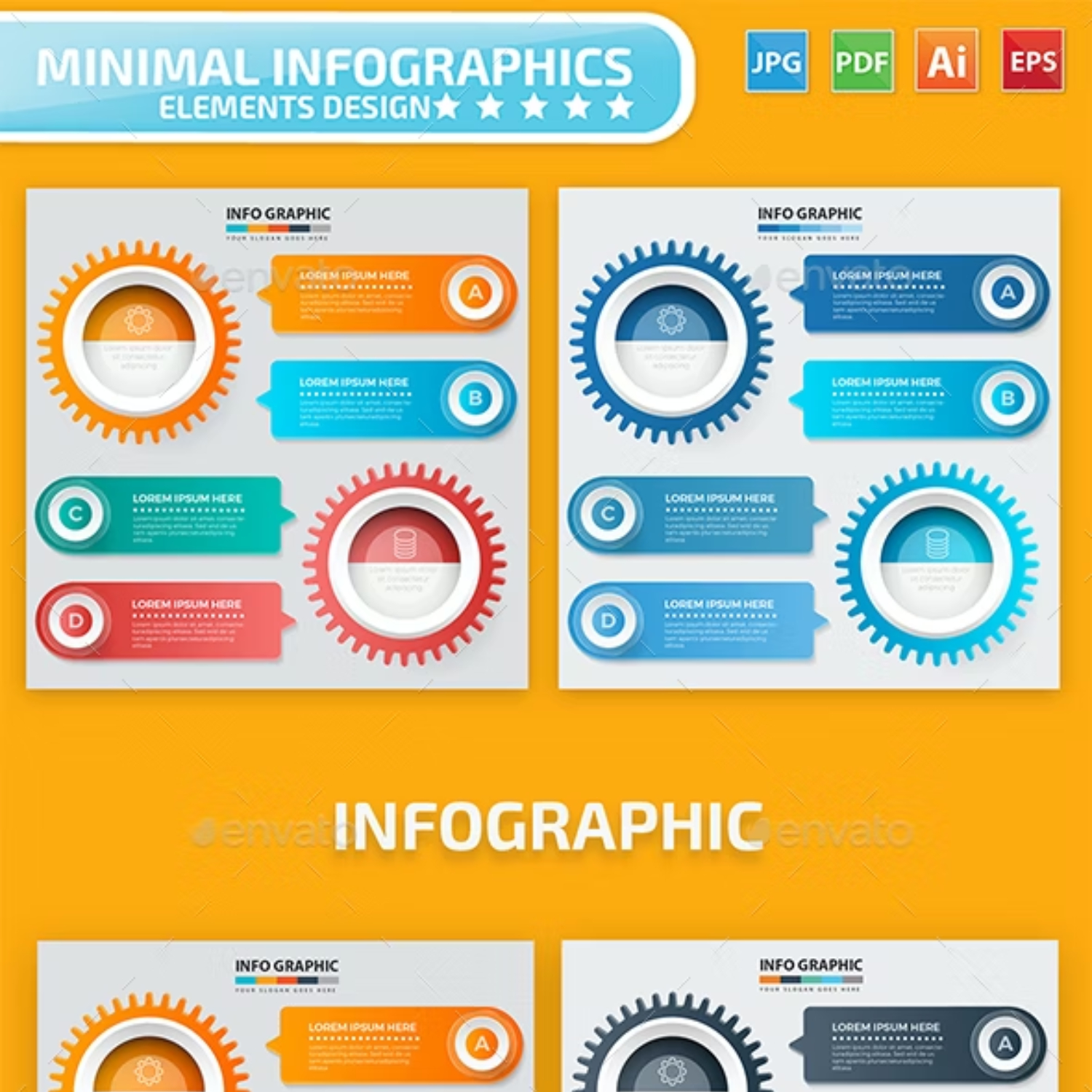 Gear Infographic Design Main Cover.