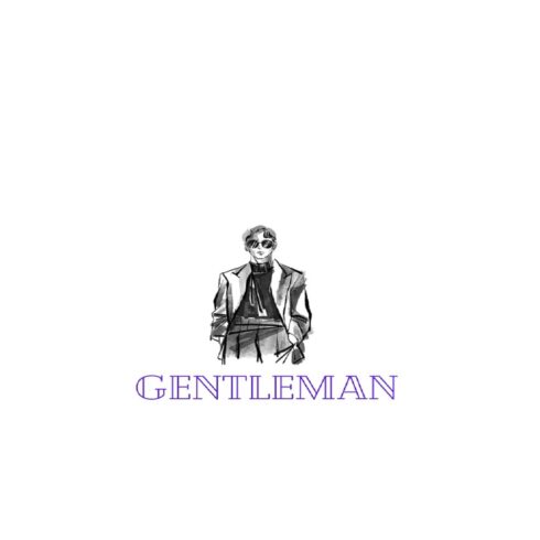 Gentleman T-Shirt Design cover image.