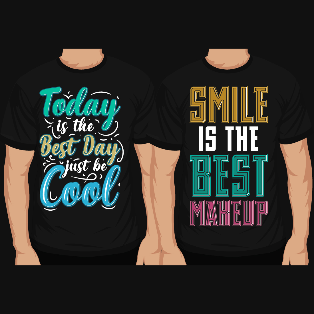 9 Best Typographic T-Shirt Designs Bundle cover