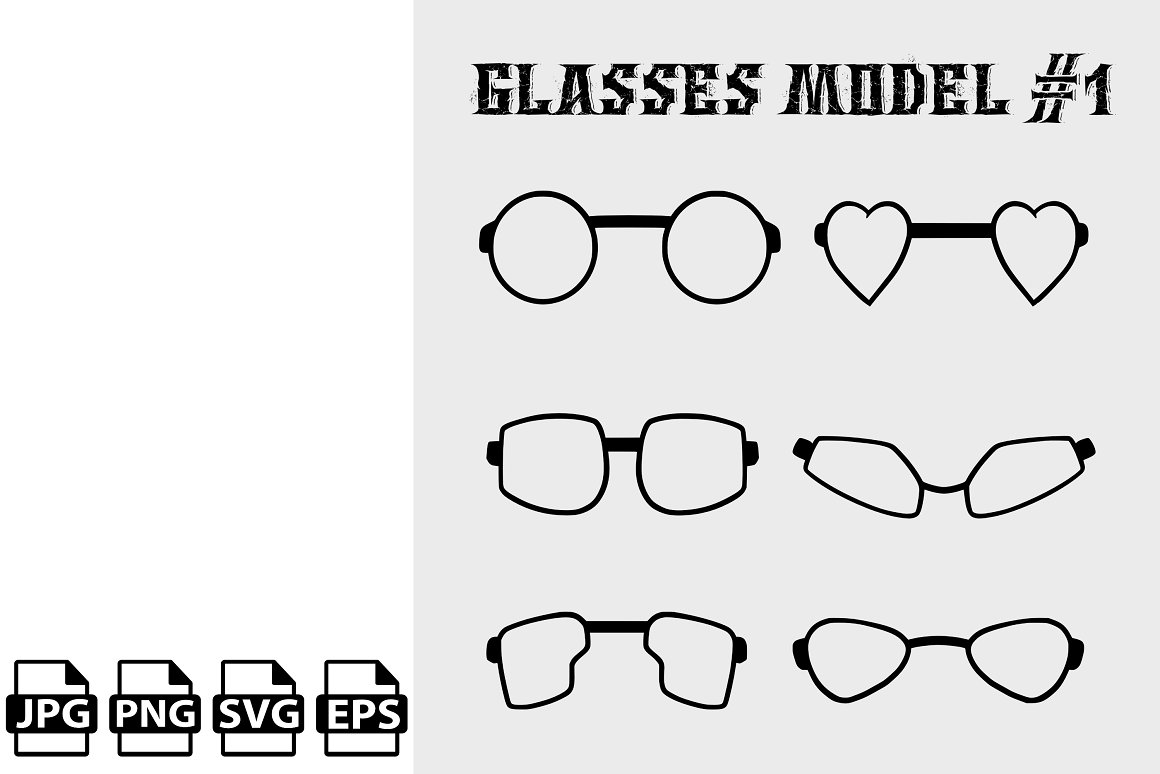 glasses set vector 79 907
