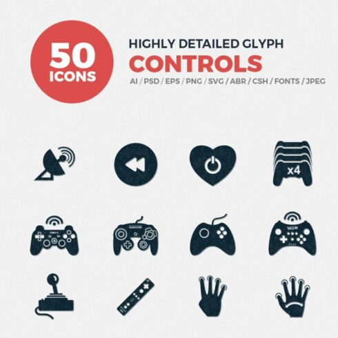 Glyph Icons Control Set Main Cover.