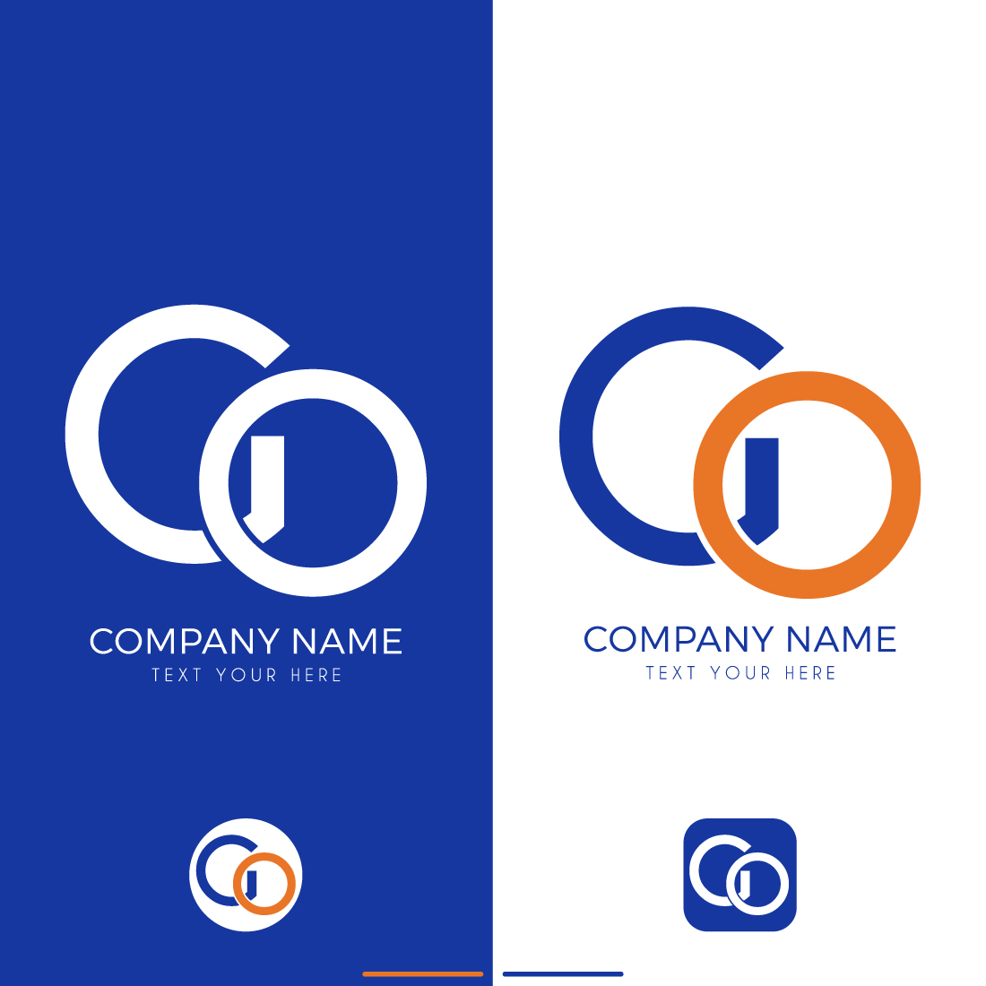 GO Initial Letter Logo Vector Design main cover.