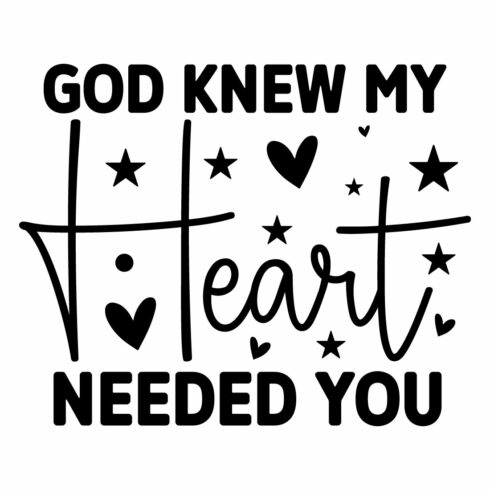 God Knew My Heart Needed You main cover.