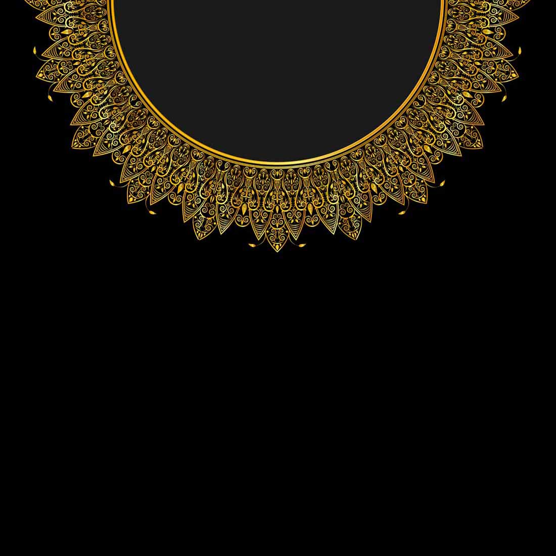 golden woman dress ornament frames design vector around neck sides and chest 738