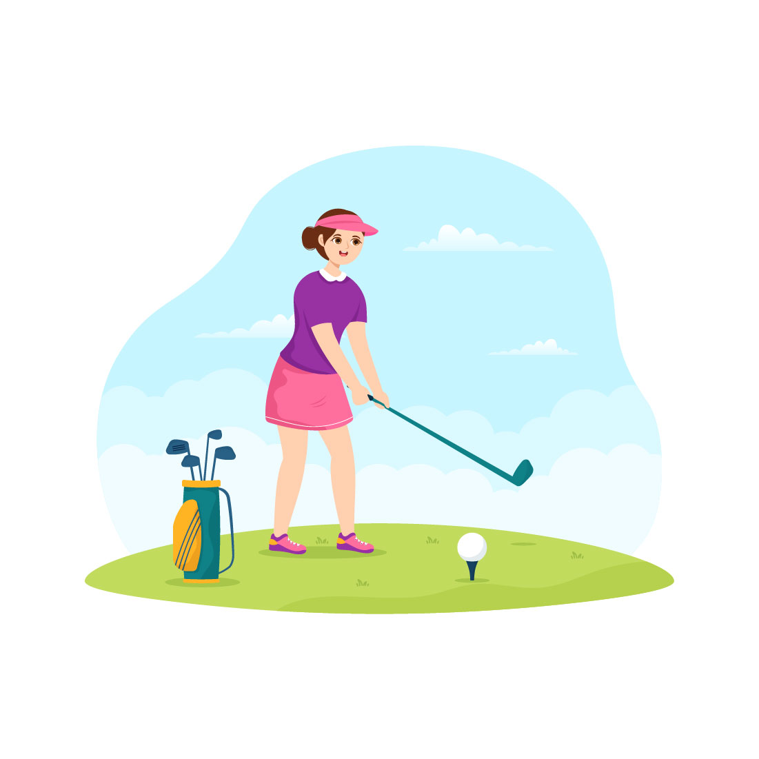 Golf Sport Graphics Design cover image.