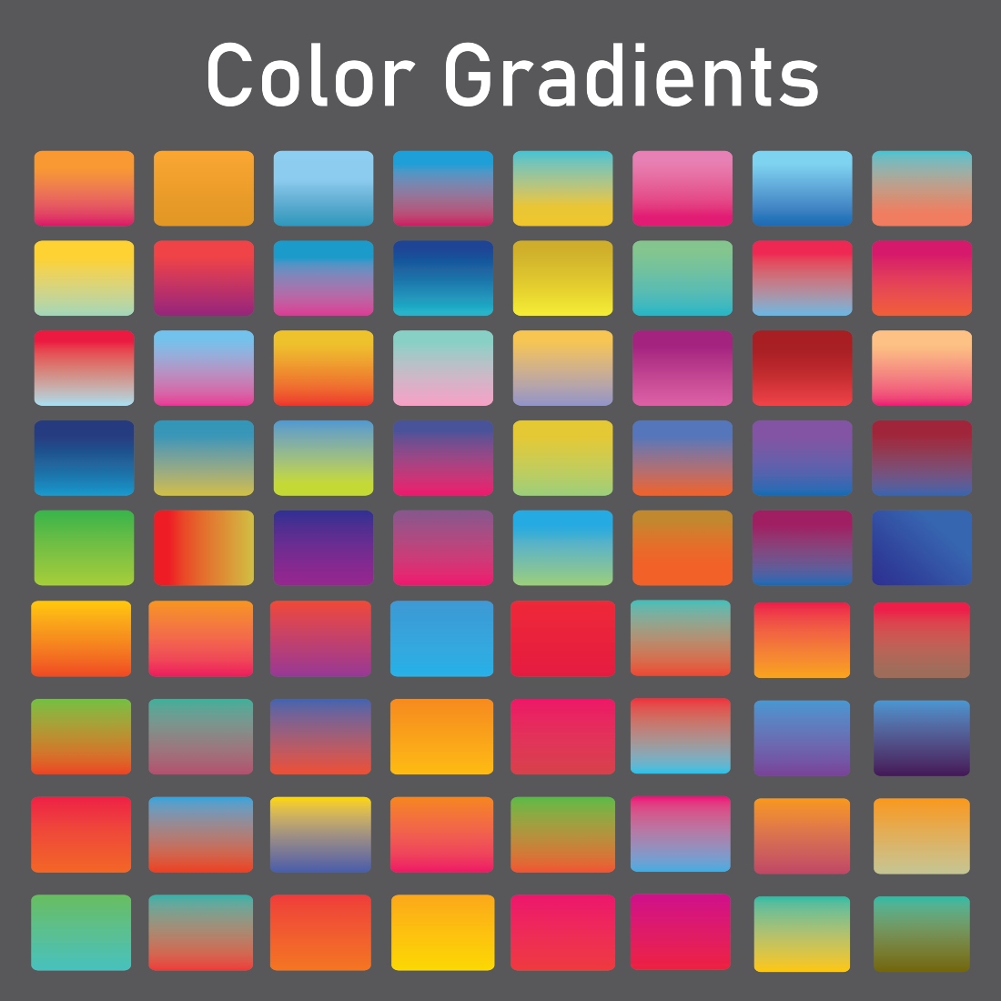 400+ Premium Gradient Colors Pack color preview.