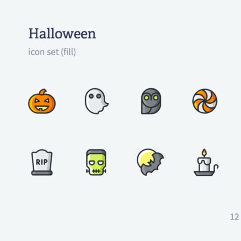 Halloween Icon Set Main Cover.