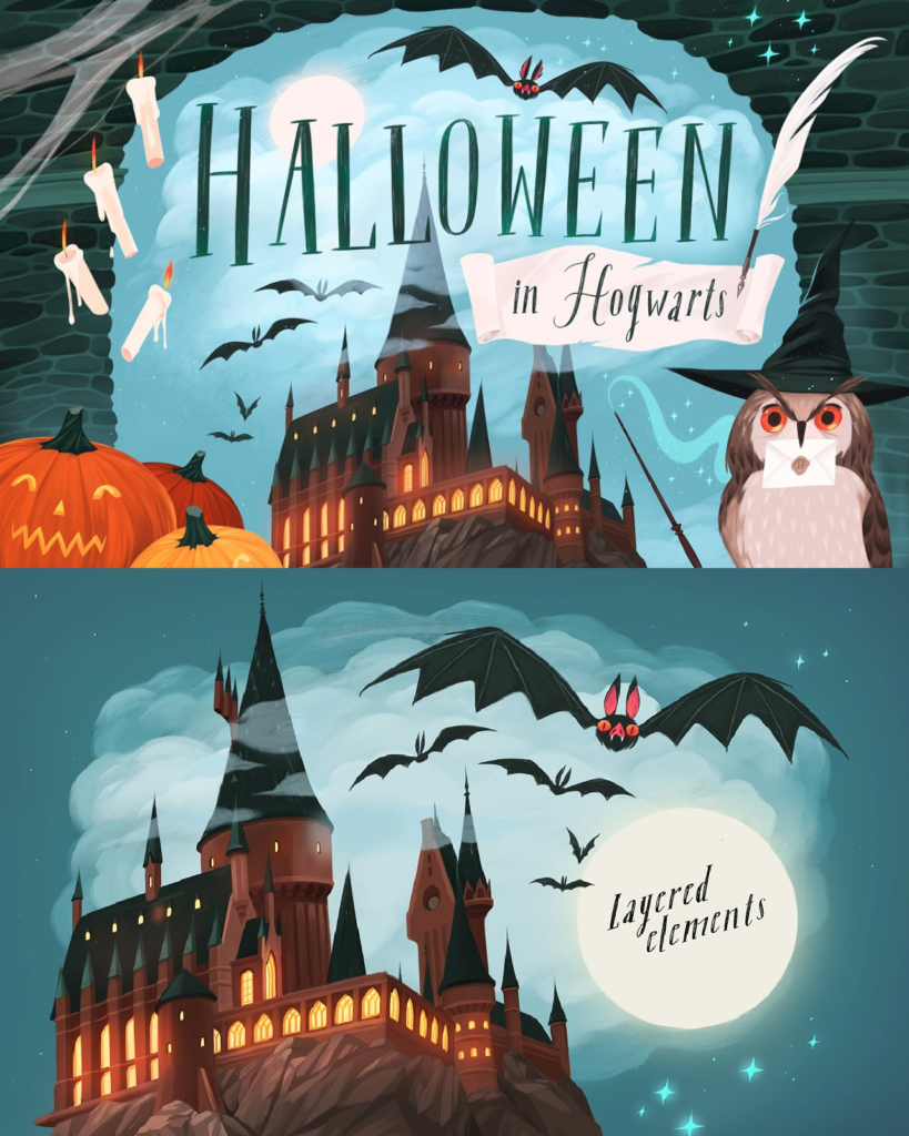 Halloween in Hogwarts – MasterBundles
