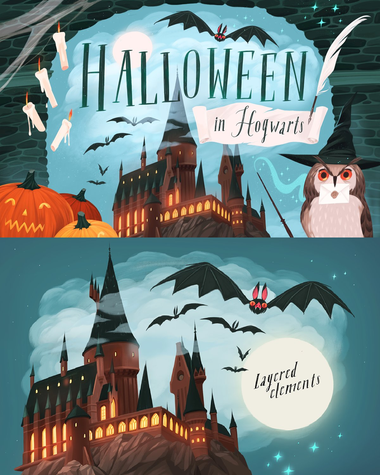 Halloween in hogwarts pinterest image preview.