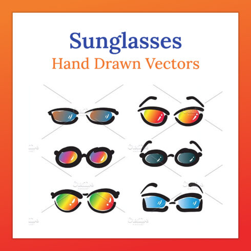 Hand Drawn Sunglasses And Glasses Main Cover.