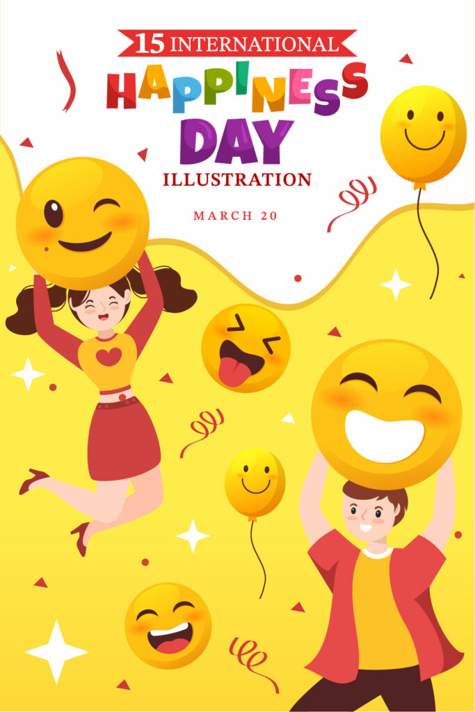 15 World Happiness Day Illustration - MasterBundles