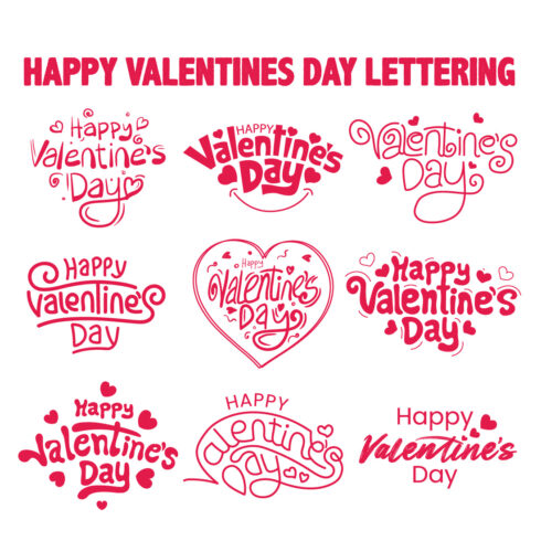 happy valentines day lettering 962
