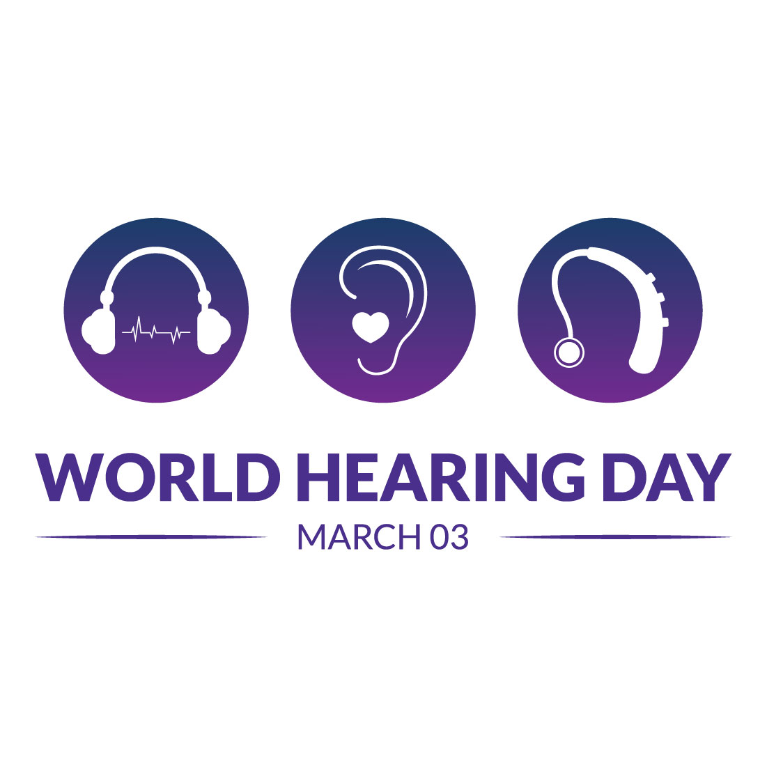 12 World Hearing Day Illustration cover.