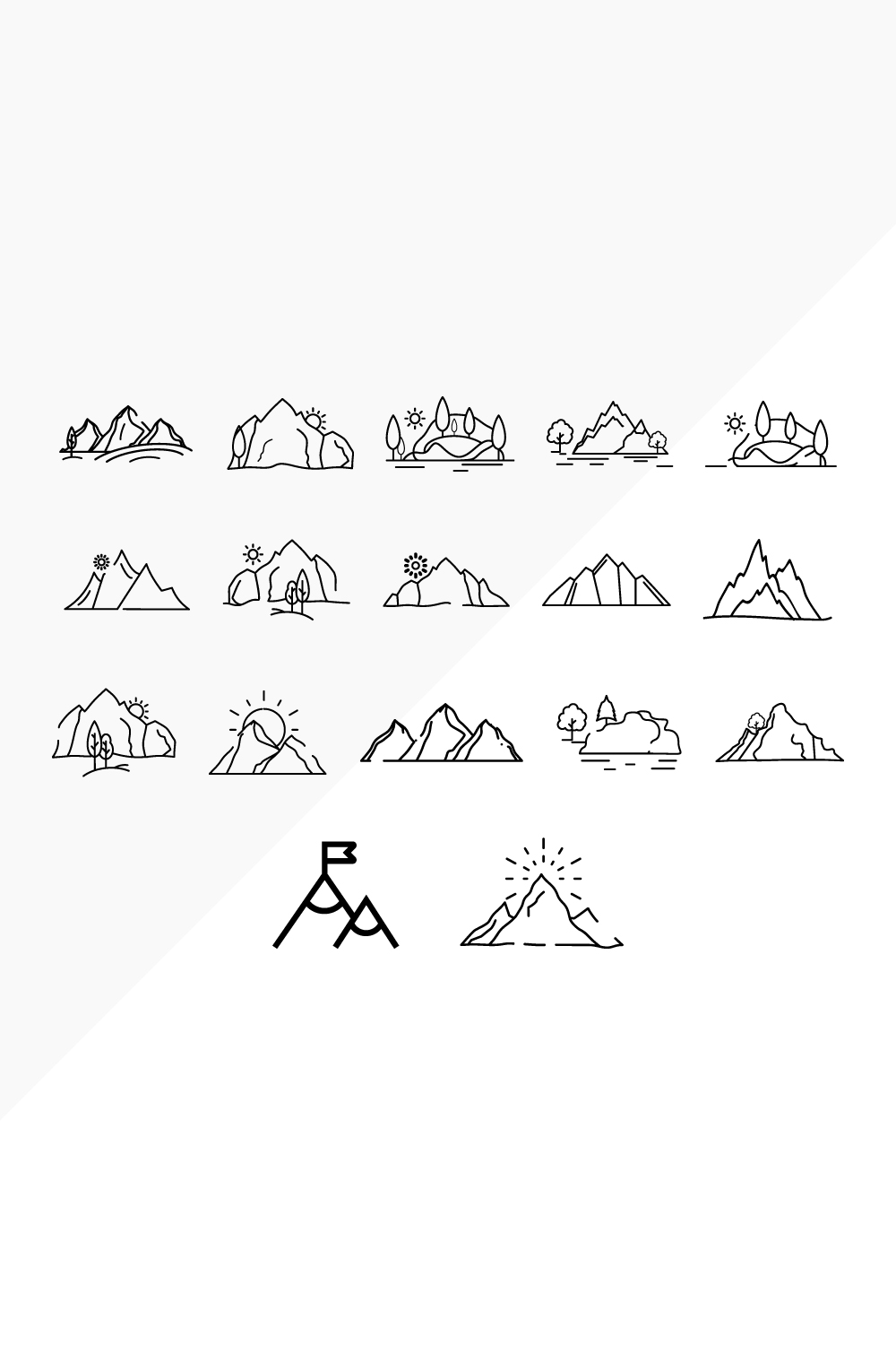 Hill Icons pinterest image.