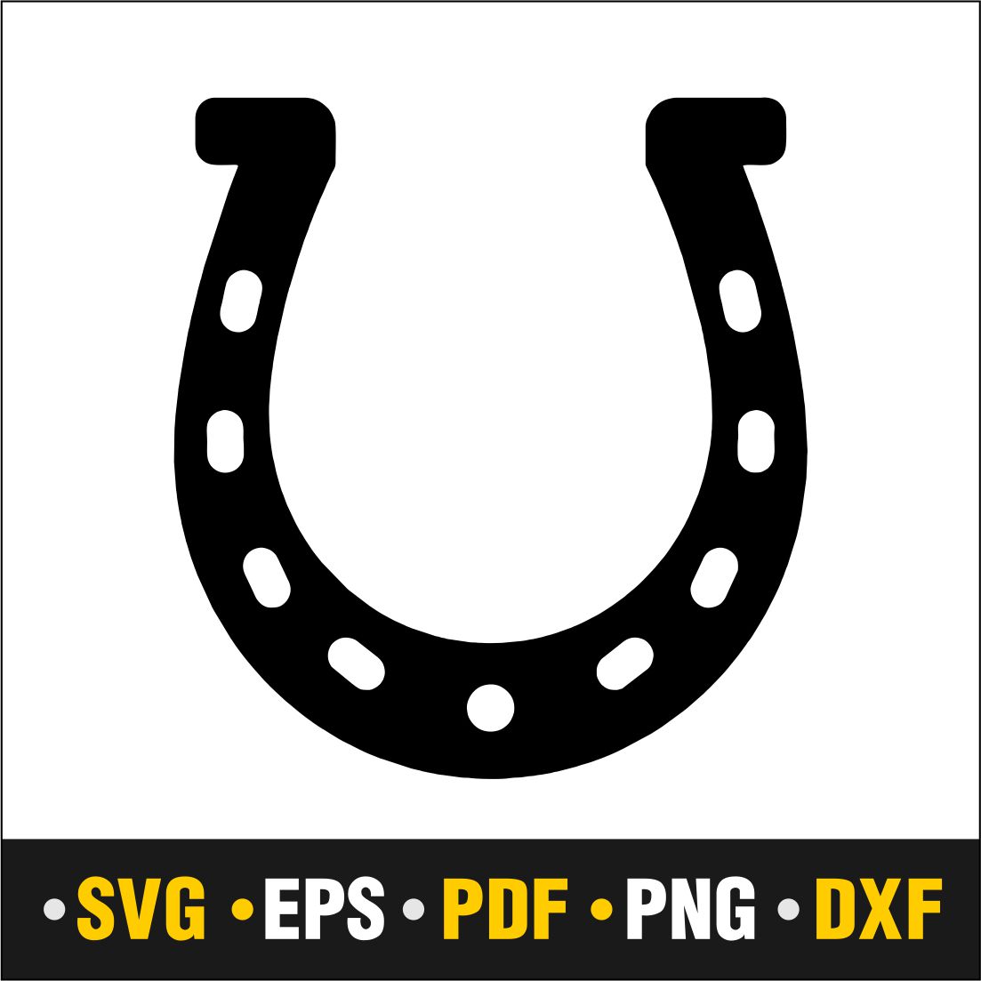 Horseshoe SVG Files Horse Shoe Cut Files Horseshoe Vector Files
