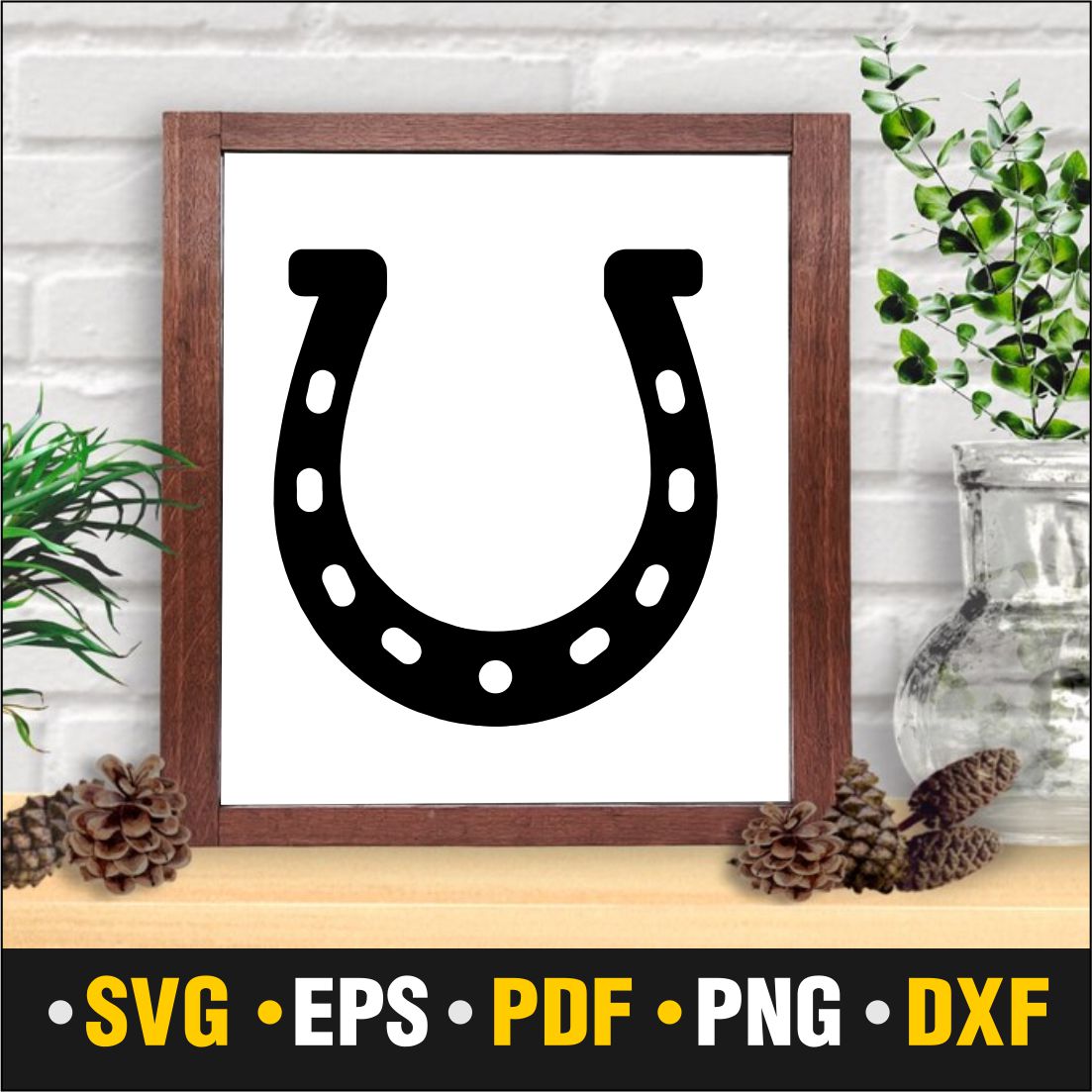 Picture of a picture of a horseshoe.
