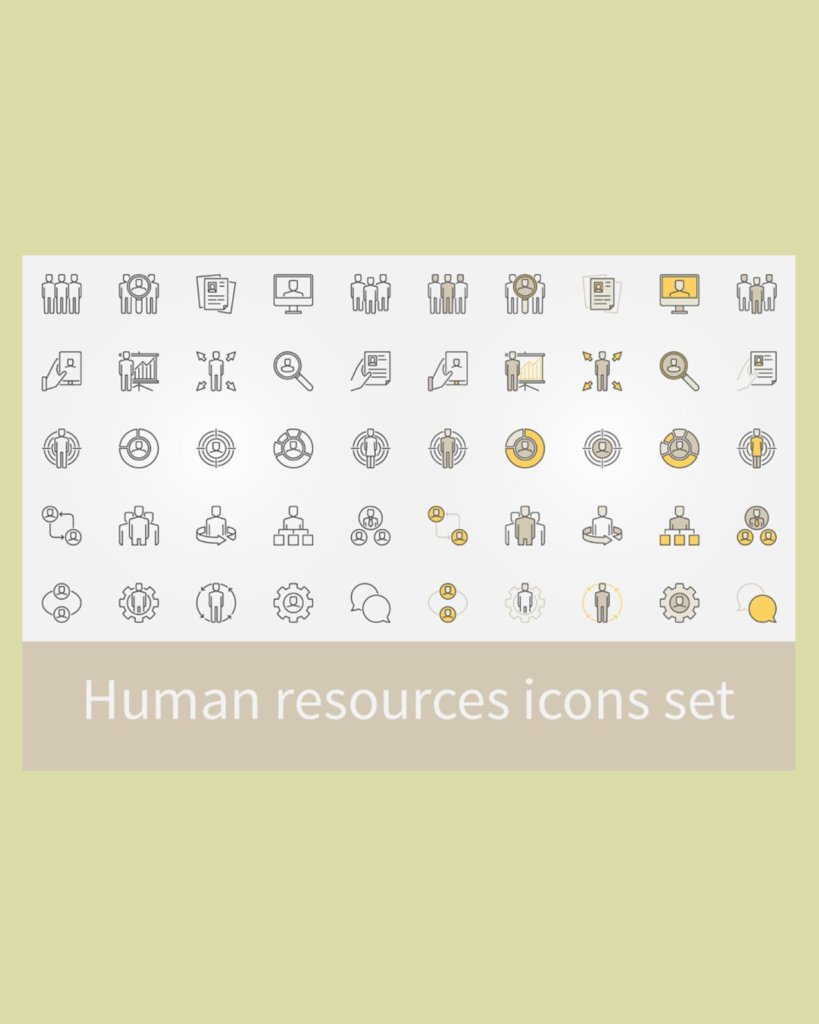 Human Resources Icons Set – MasterBundles