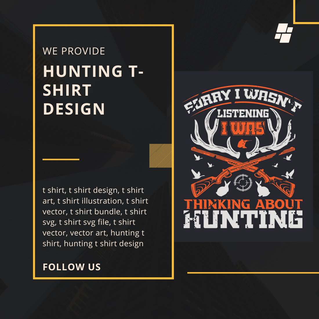 T-shirt Hunting Design Bundle cover image.