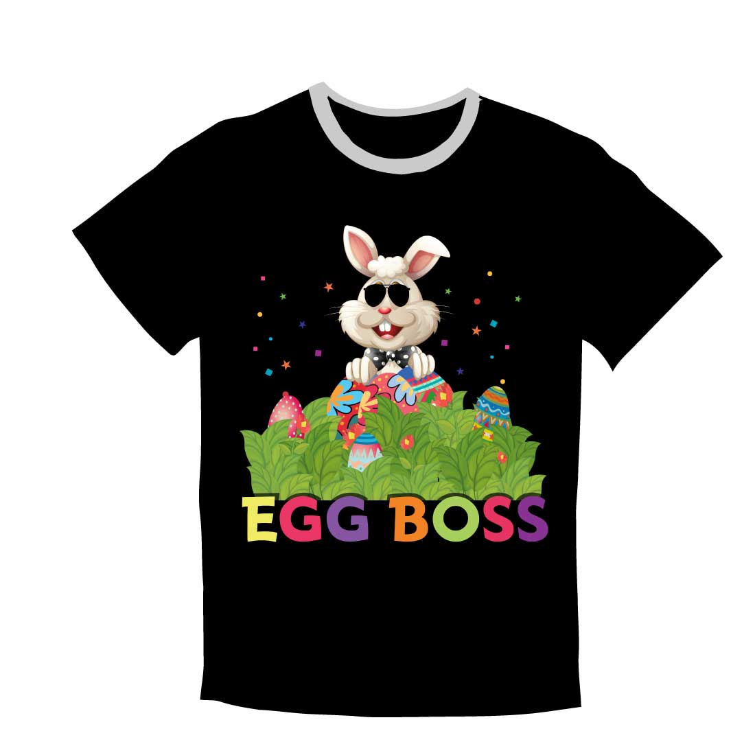 T-shirt Easter SVG EPS Design cover image.