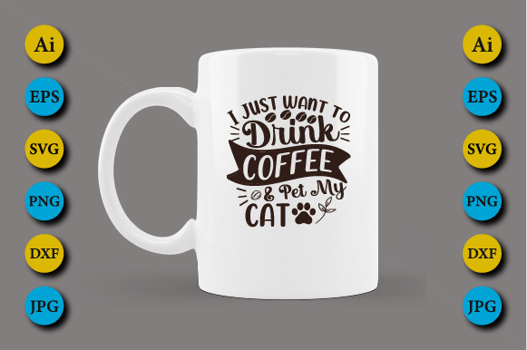 i just want to drink coffee pet my cat 2 774