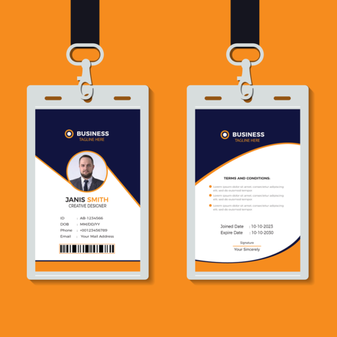 Corporate Business ID Card Template main cover.