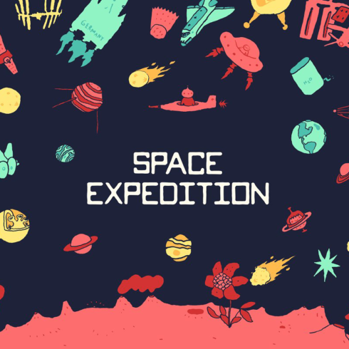 Illustrations Of Space Exploration main cover.