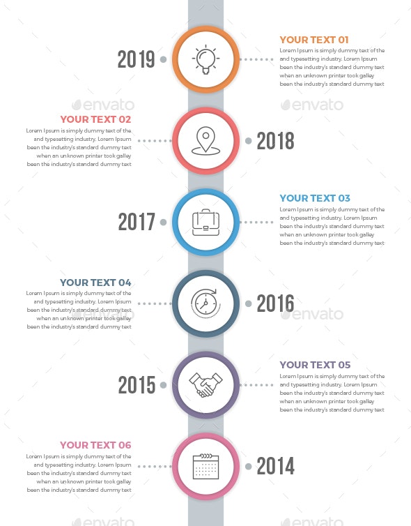 Vertical Timeline Infographics – MasterBundles