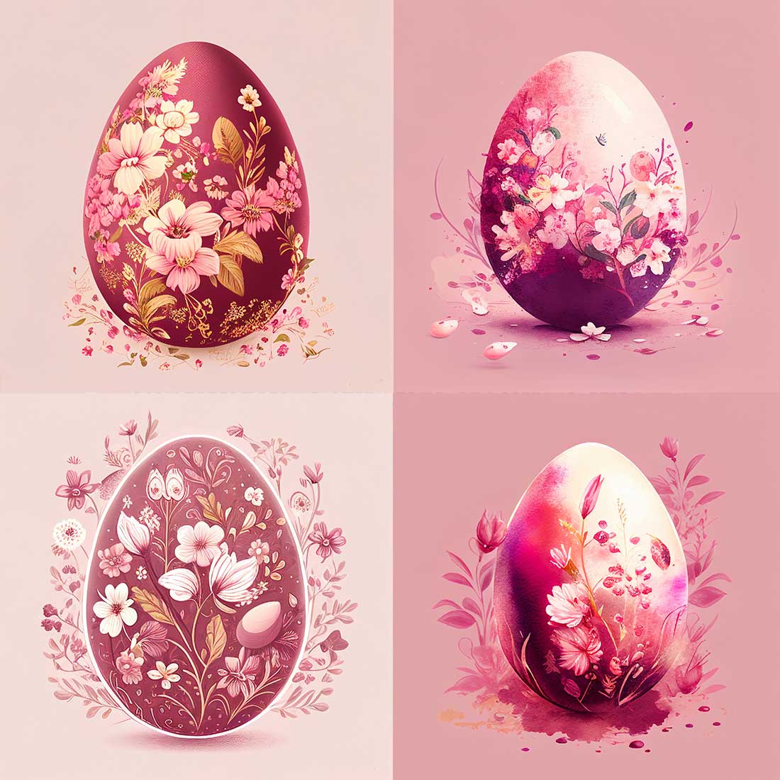 Beautiful Floral Easter Eggs | Colorful cover image.