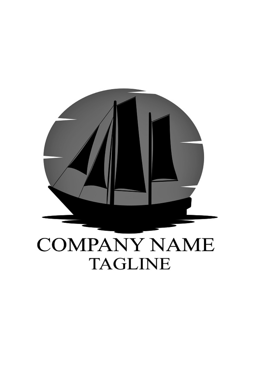 Boat Travel Logo Design pinterest image.