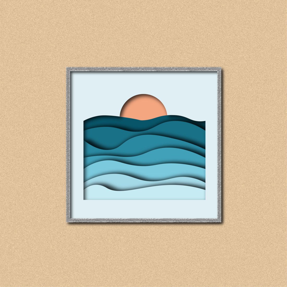 Sunrise on the Sea Wall Panting Design cover image